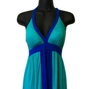 Teal Halter Dress